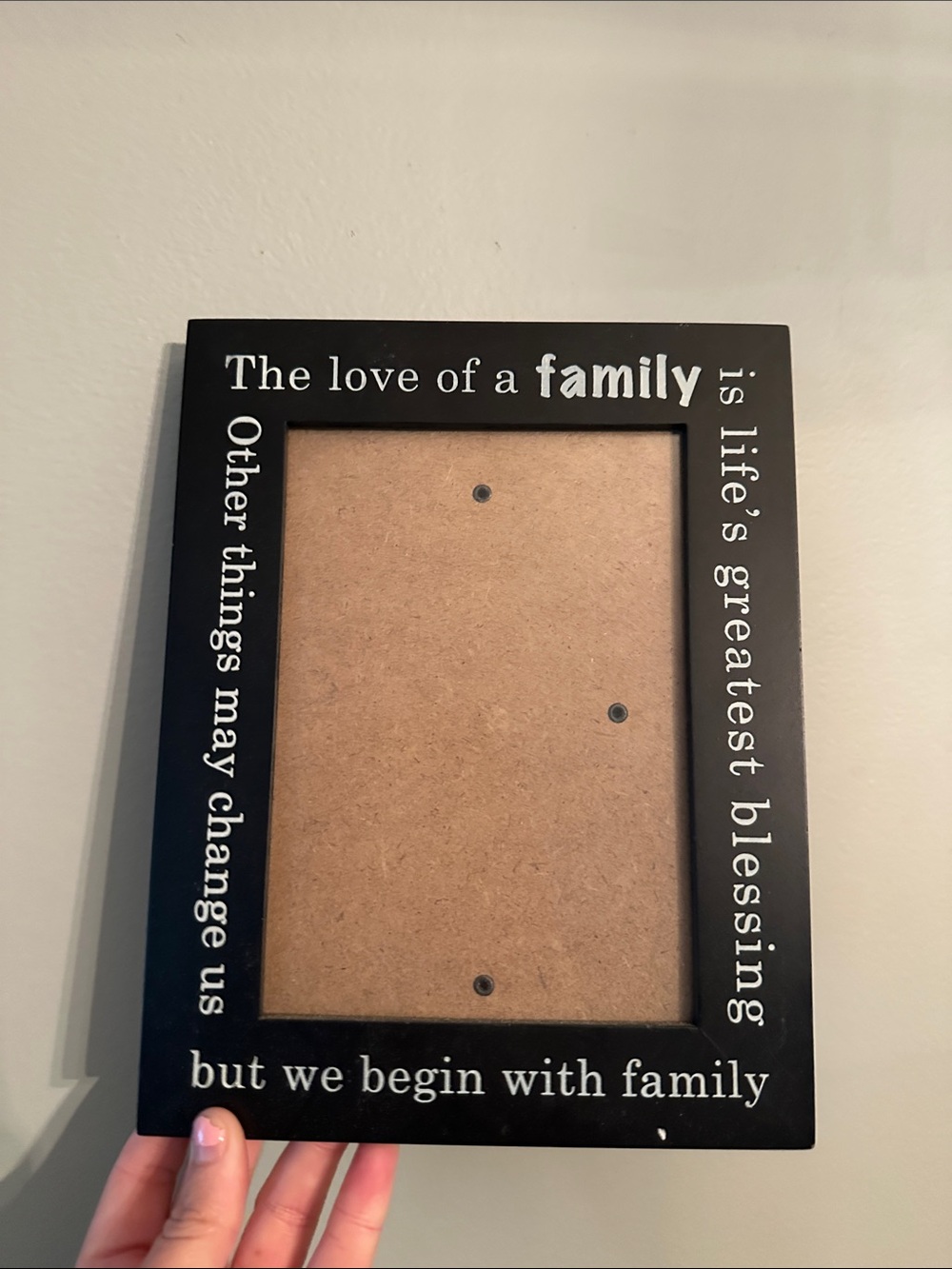 Family Quote Black Photo Frame - Home Accents
